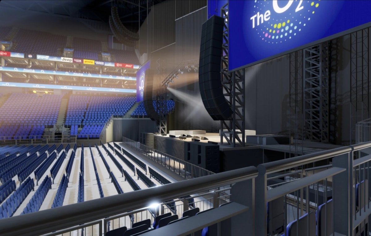 O2 arena block 112 row H seat 387 view