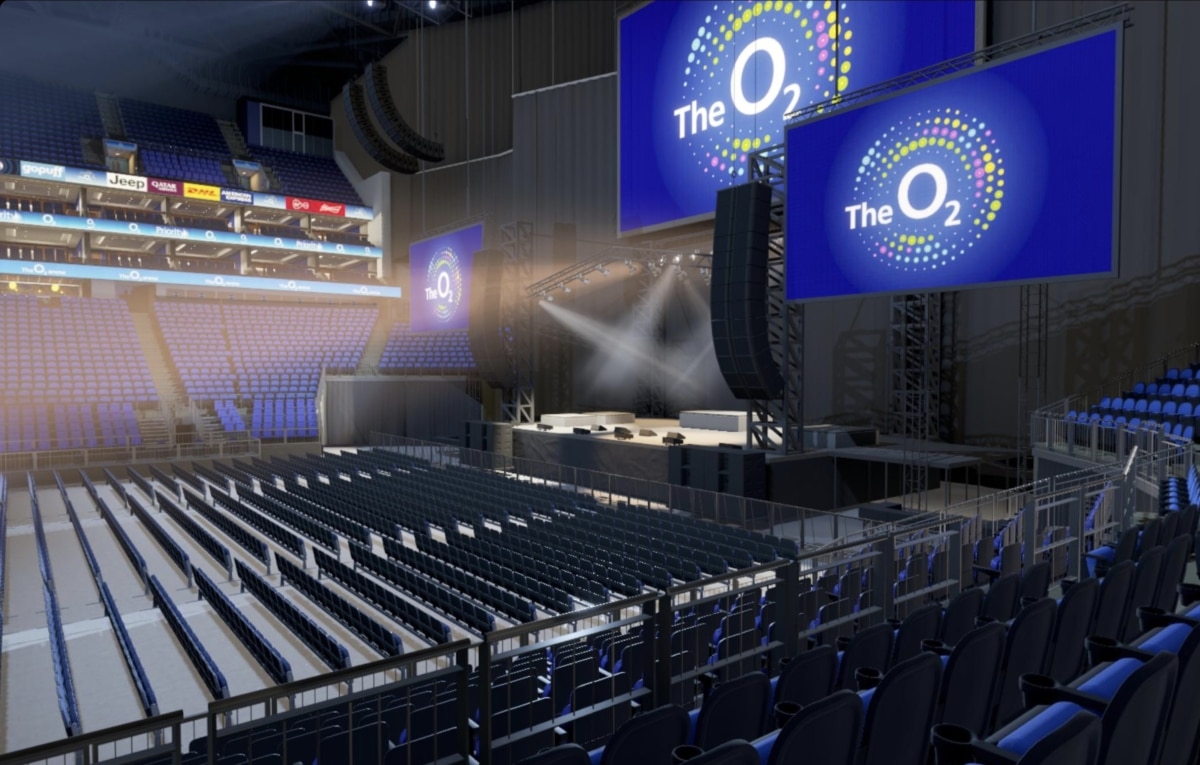 O2 arena block 112 row L seat 368 view