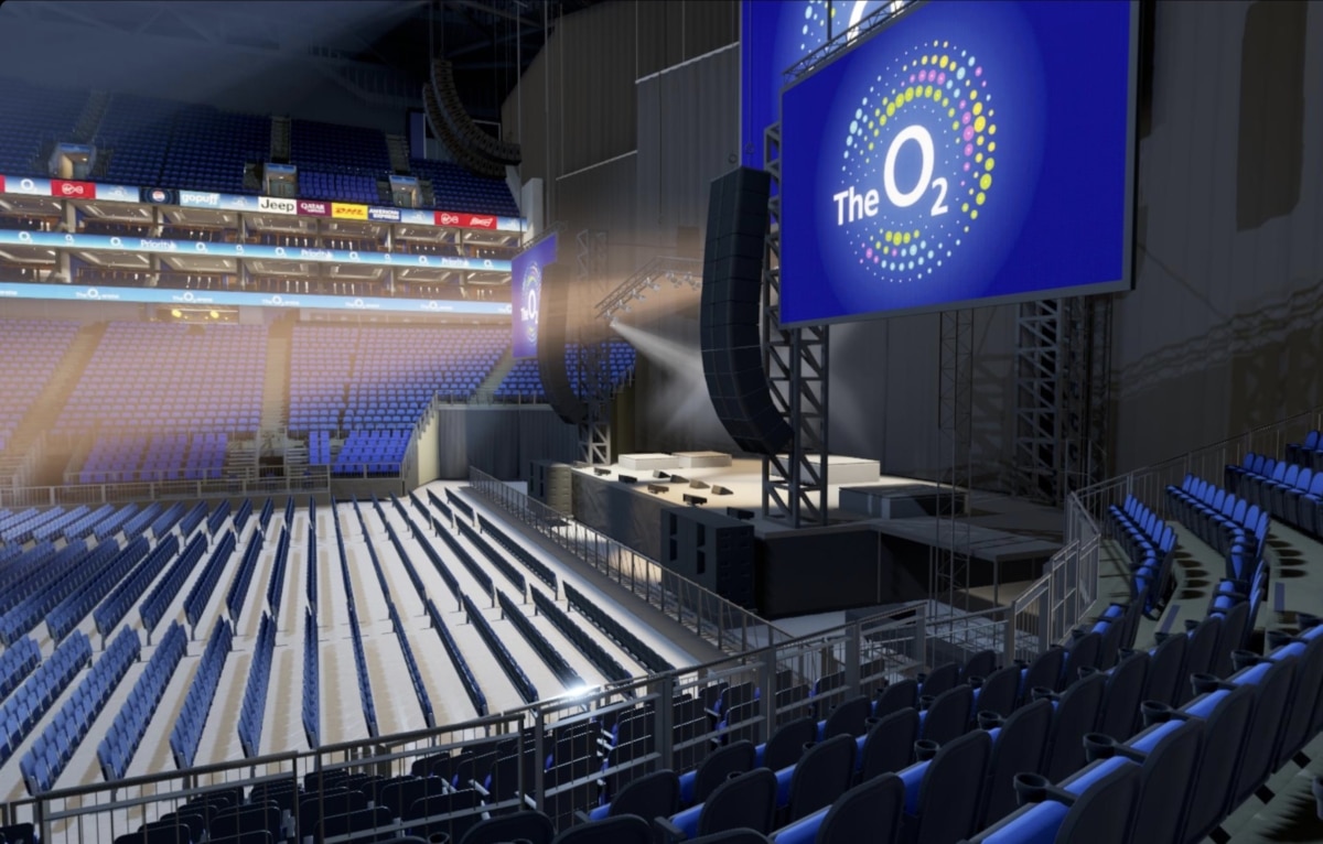 O2 arena block 112 row N seat 385 view