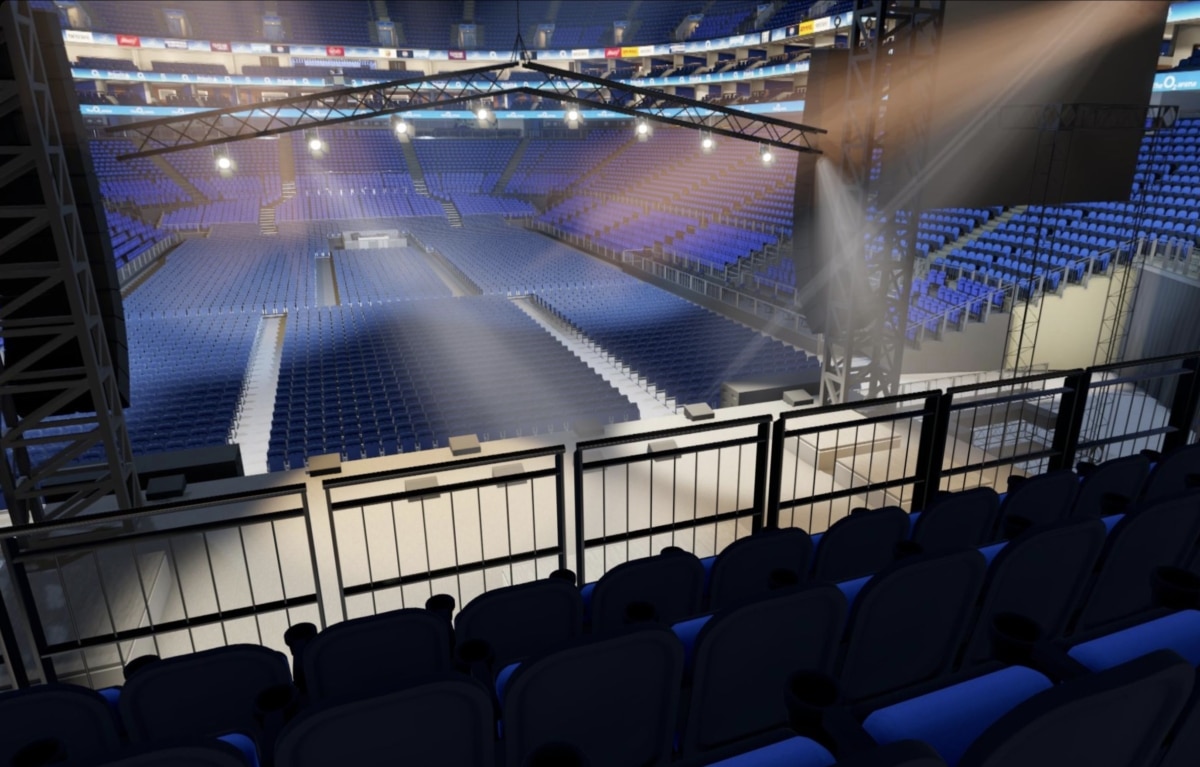 O2 arena block 115 row W seat 470 view