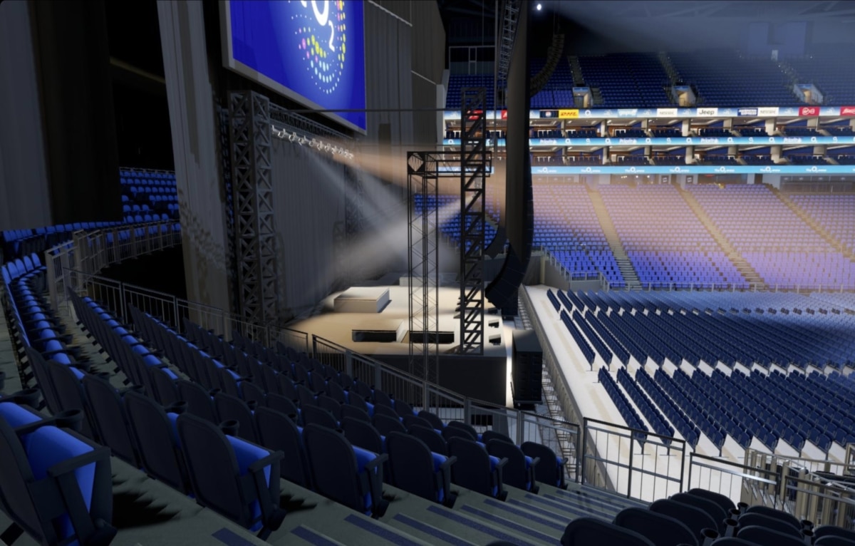 O2 arena block 118 row V seat 4 view