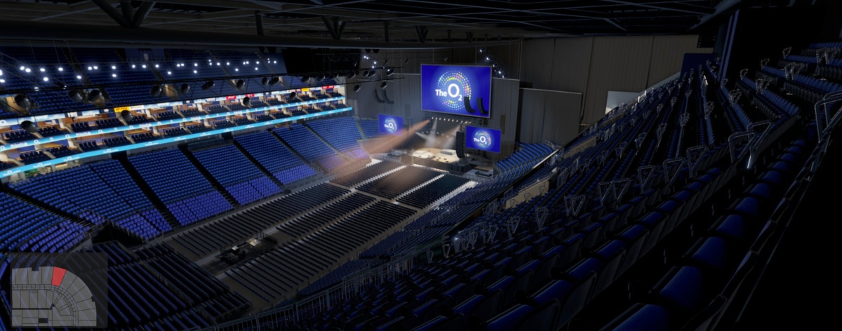 O2 arena block 417 row T seat 838 view