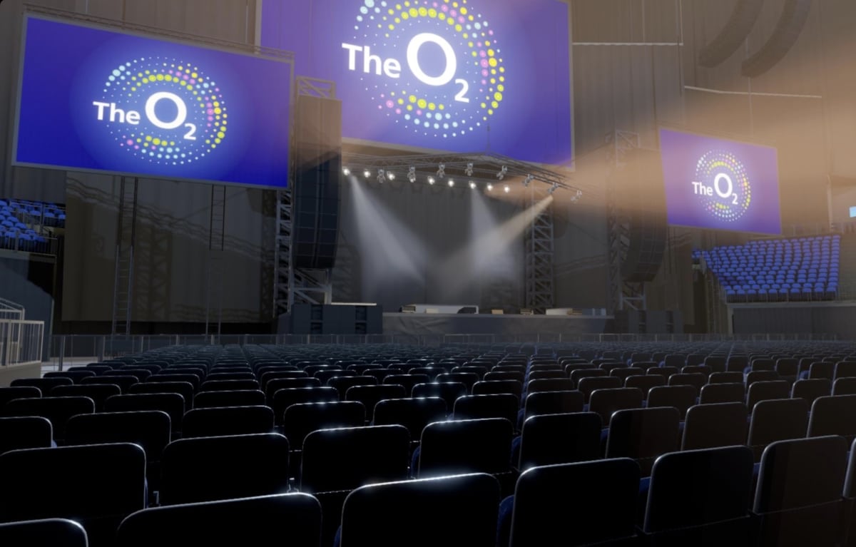 O2 arena block A1 row Y seat 4 view