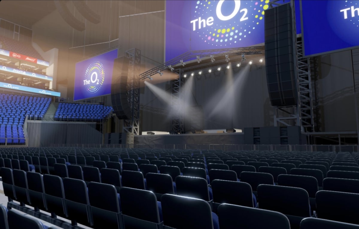 O2 arena block A3 row R seat 52 view