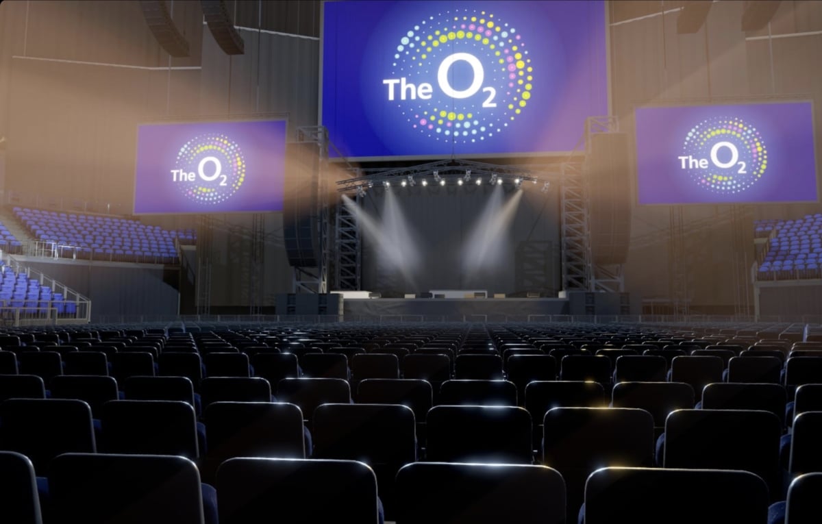 O2 arena block B2 row E seat 30 view