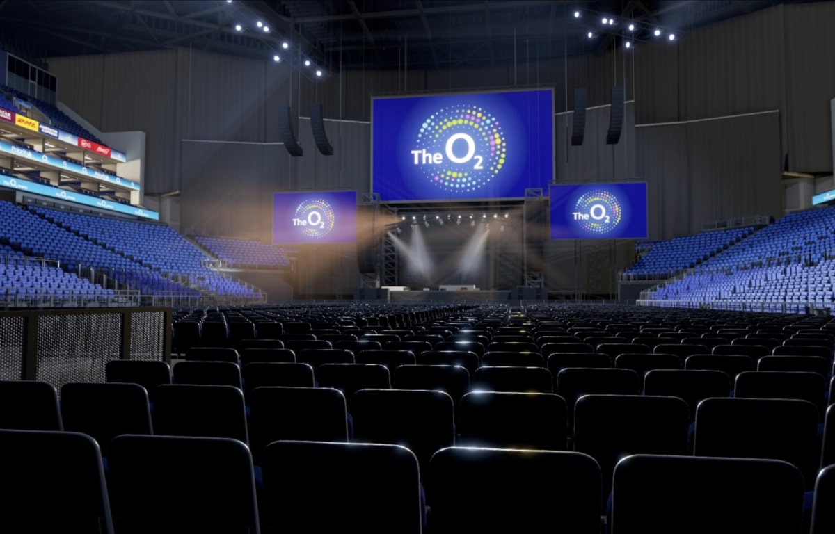 O2 arena block C3 row K seat 39 view