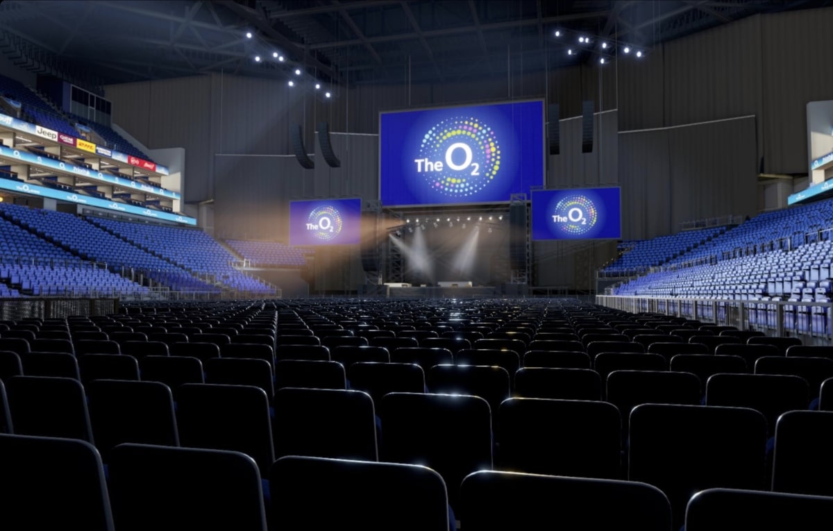 O2 arena block D2 row A seat 51 view