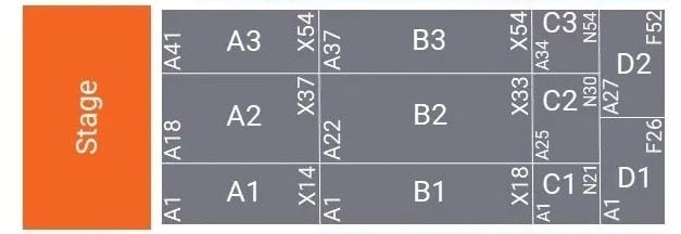 o2 arena floor level seating plan