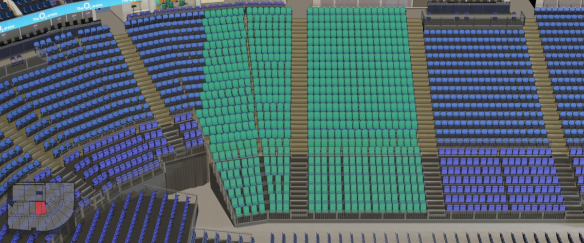 O2 arena section 103 seating plan