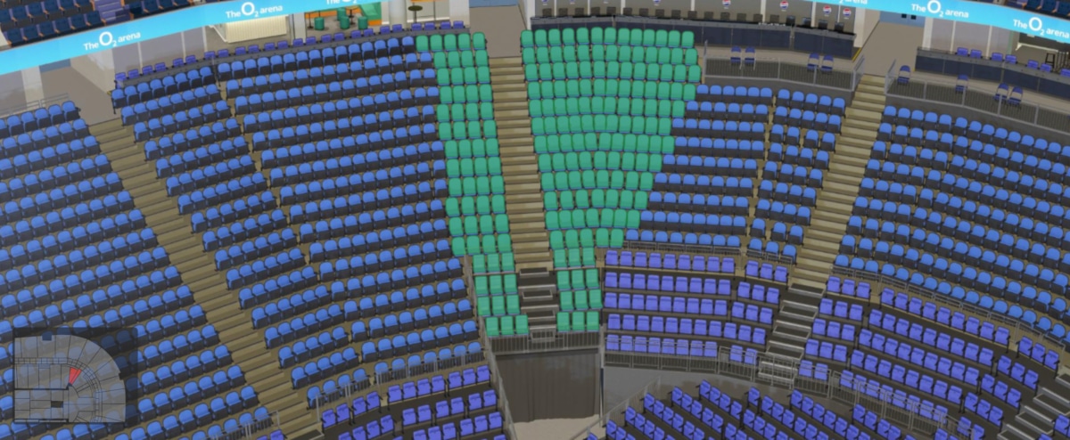 O2 arena section 109 seating plan