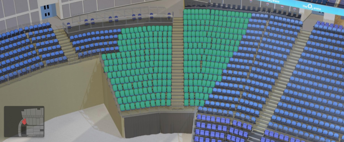 O2 arena section 113 seating plan