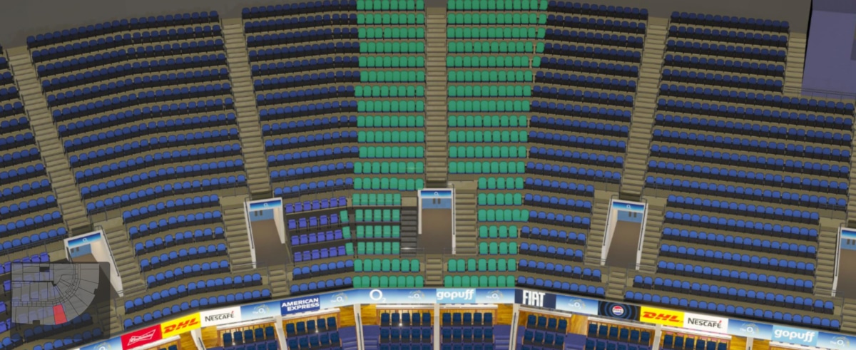 O2 arena section 406 seating plan