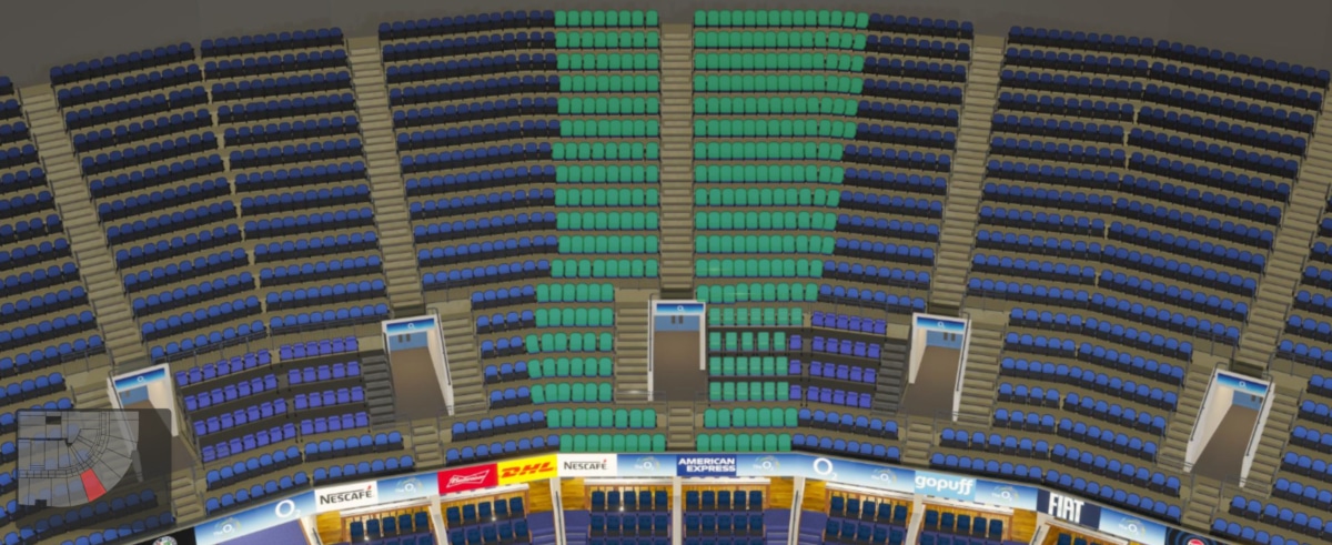 O2 arena section 407 seating plan