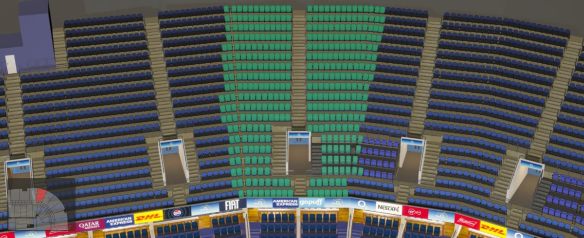 O2 arena section 417 seating plan