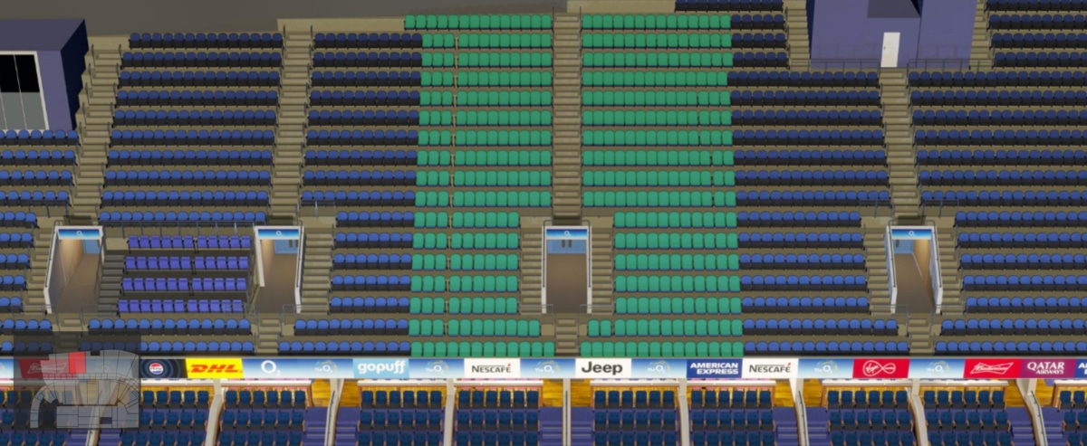 O2 arena section 420 seating plan