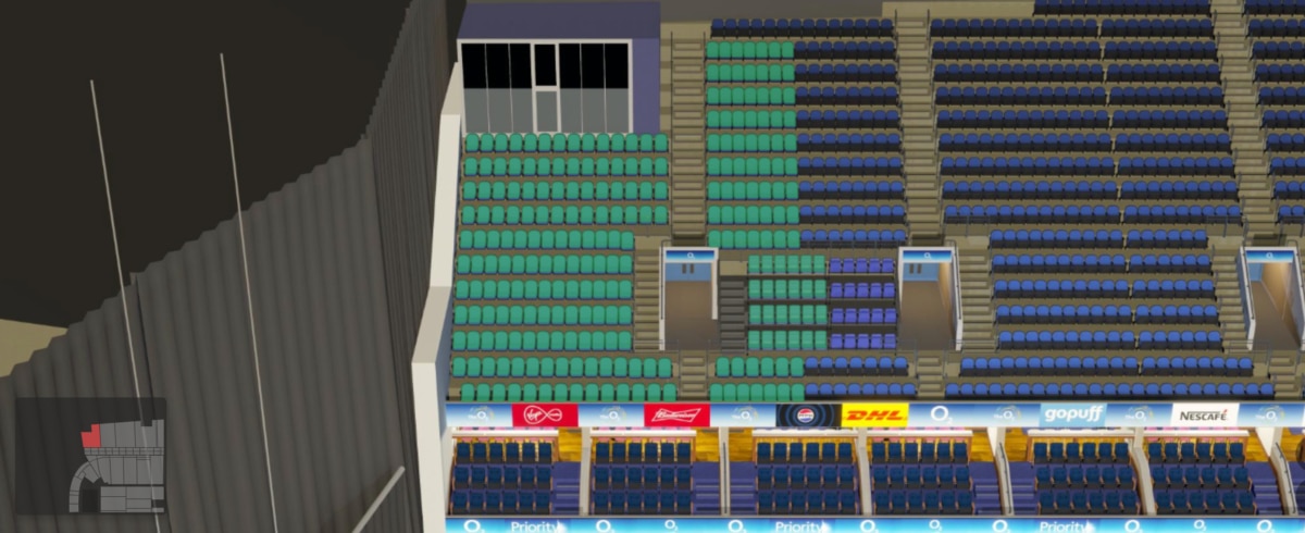 O2 arena section 422 seating plan