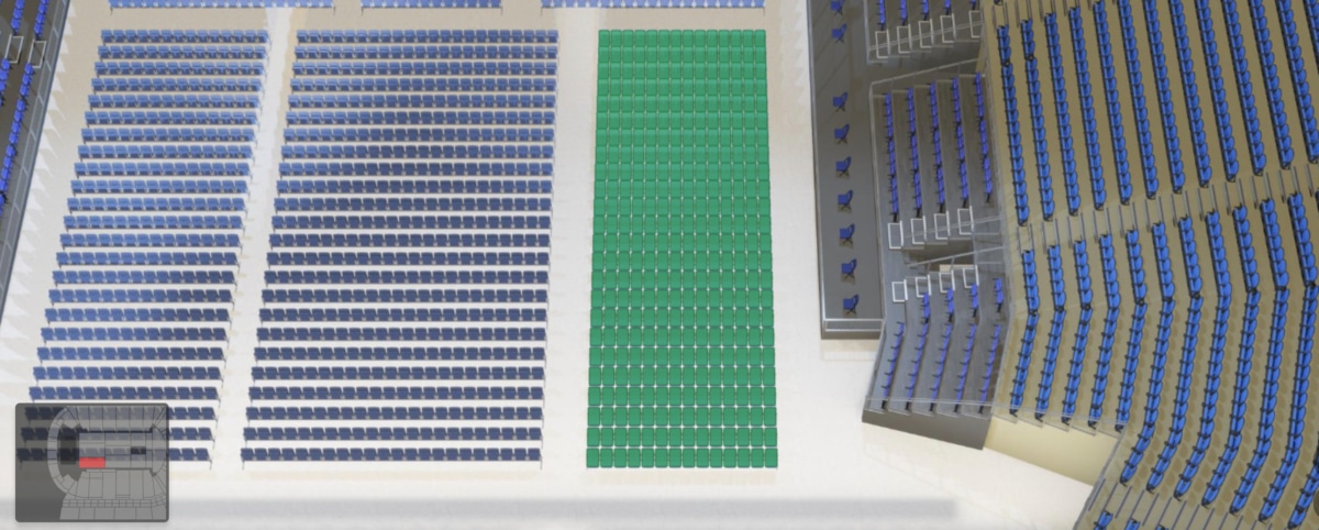O2 arena section A1 seating plan