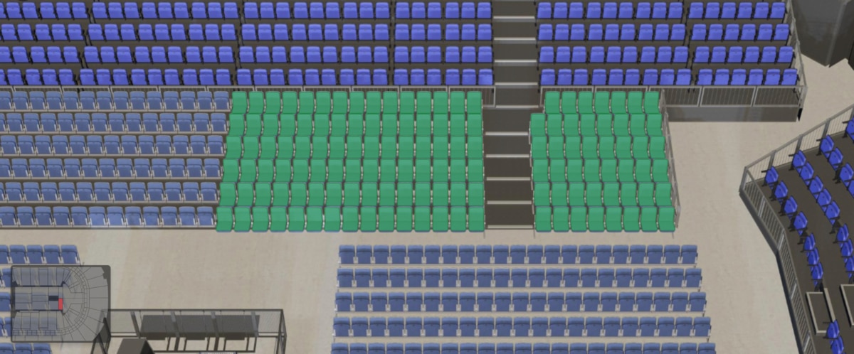 O2 arena section D1 seating plan