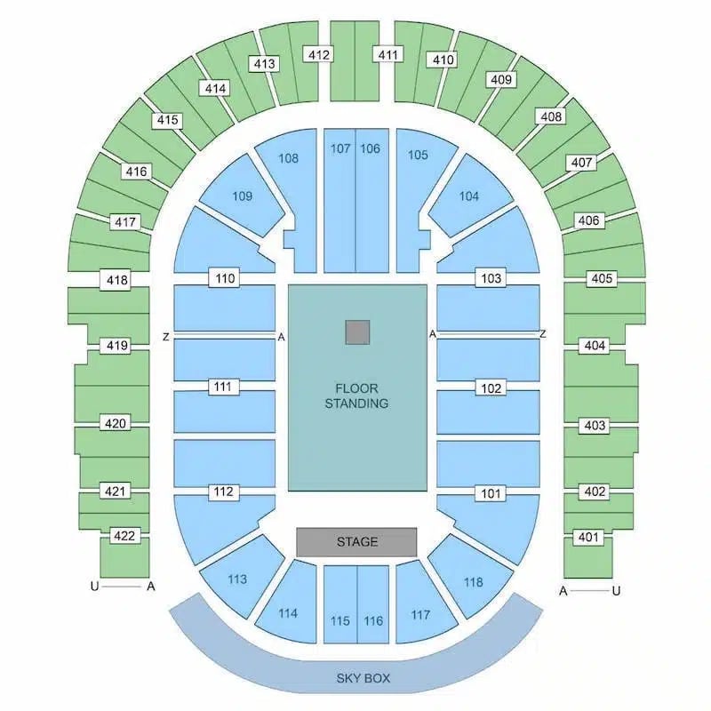 o2 arena upper tier seating plan