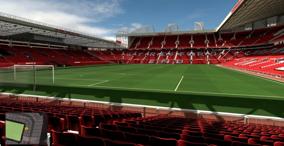 Old Trafford block E137 row RR seat 45 view