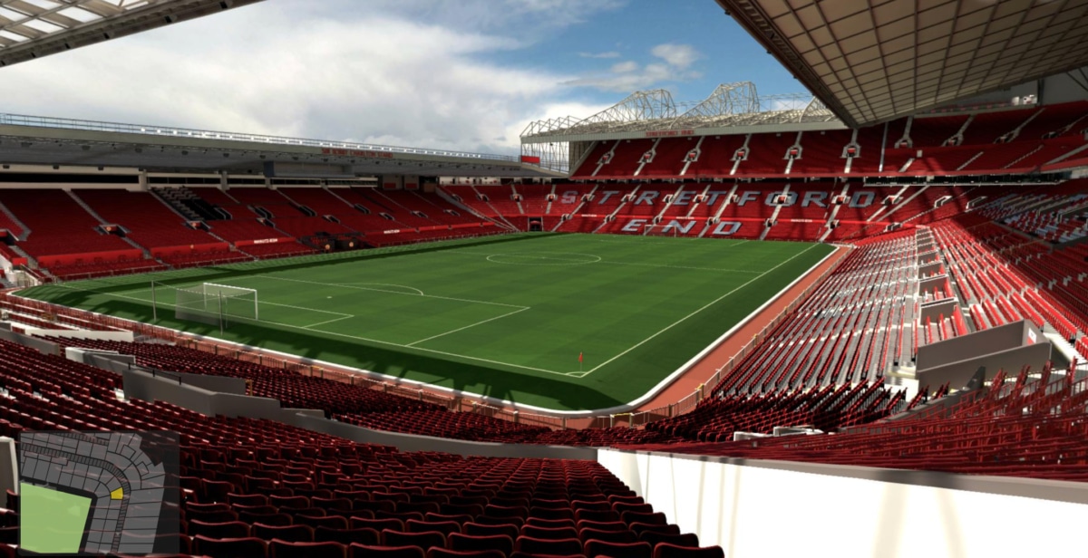 Old Trafford block E239 row 24 seat 8 view