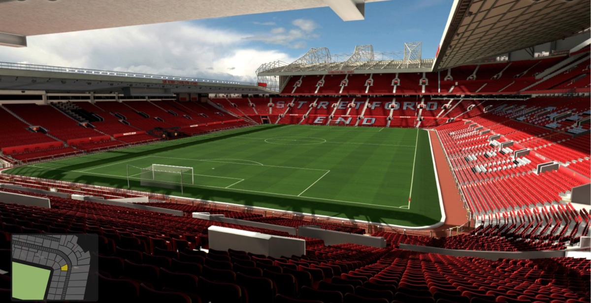 Old Trafford block E239 row 31 seat 37 view