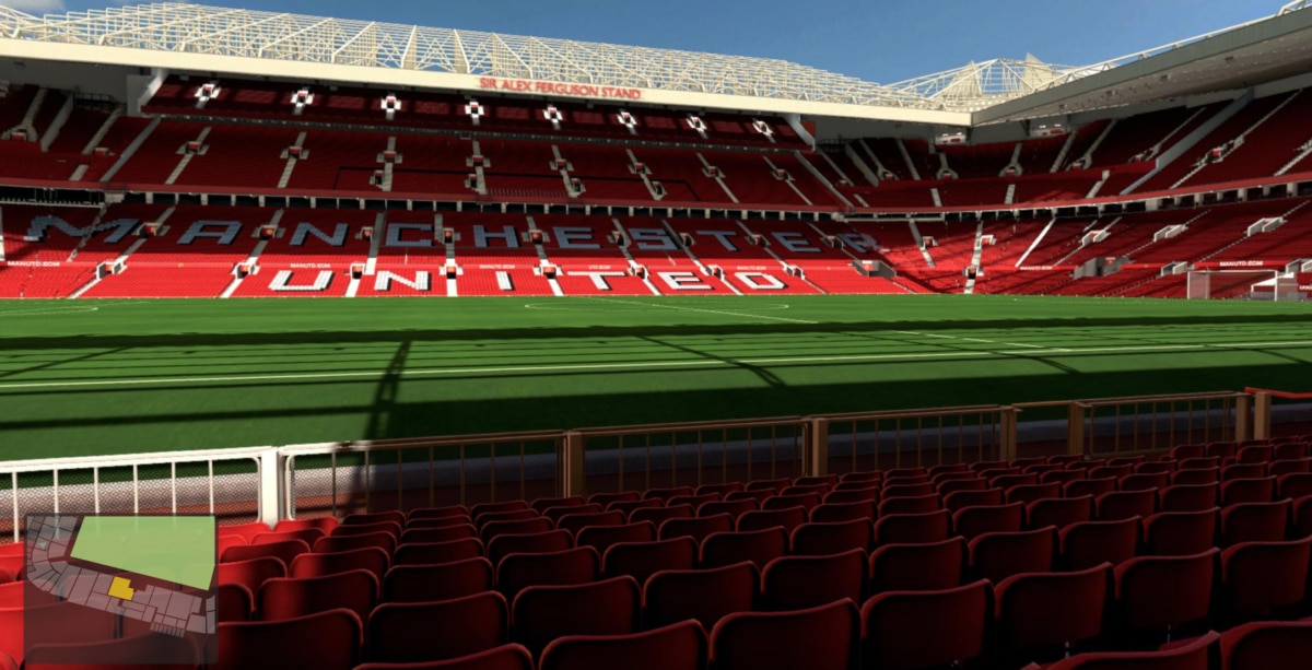 Old Trafford block S124 row KK seat 160 view