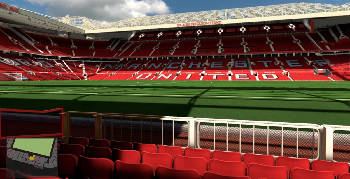 Old Trafford block S125 row FF seat 104 view