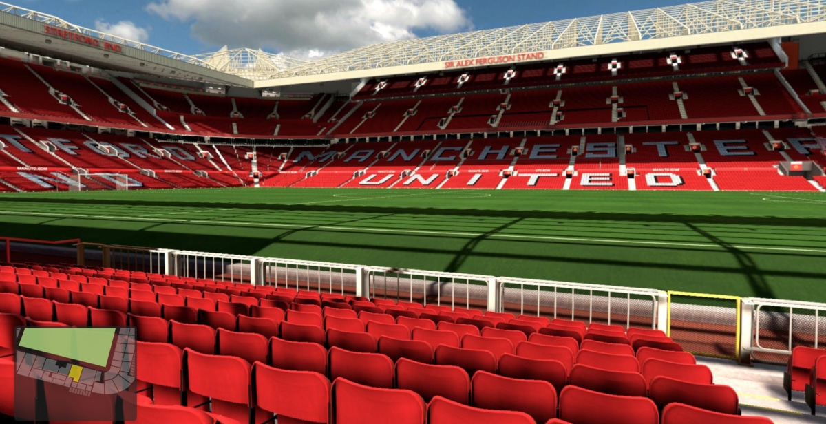 Old Trafford block S126 row LL seat 86 view