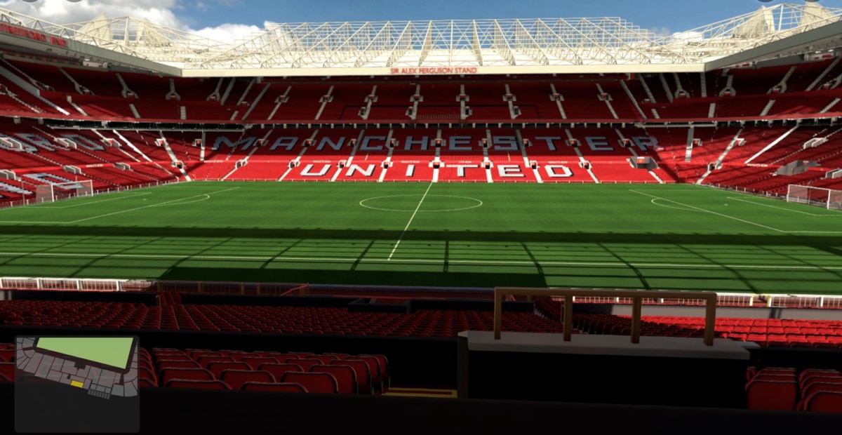 Old Trafford block S223 row L seat 120 view