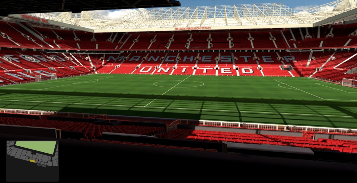 Old Trafford block S223 row N seat 103 view