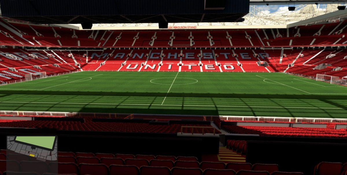 Old Trafford block S223 row S seat 120 view