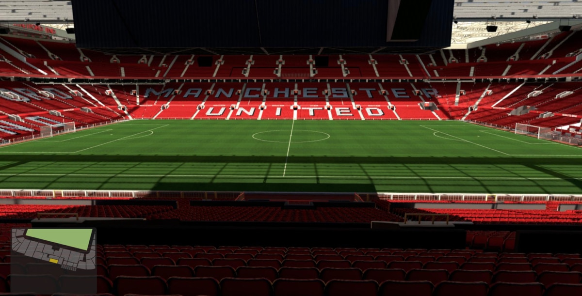 Old Trafford block S223 row V seat 127 view