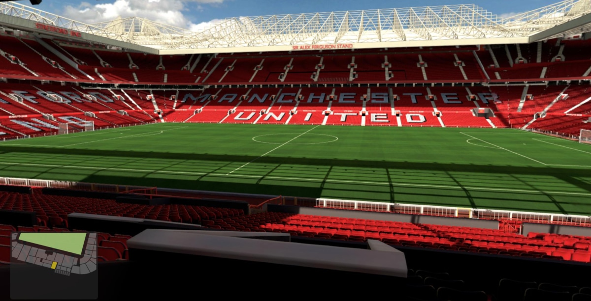 Old Trafford block S224 row J seat 97 view