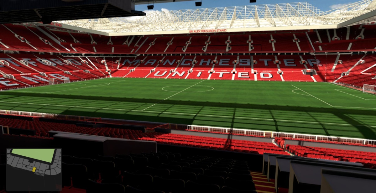 Old Trafford block S224 row N seat 90 view