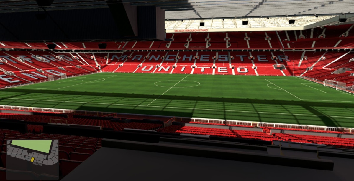 Old Trafford block S224 row S seat 95 view