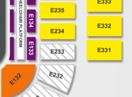 East Stand at Old Trafford stadium: detailed map and view from my seat