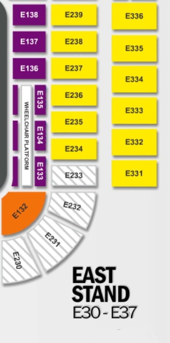 old trafford east stand seating plan