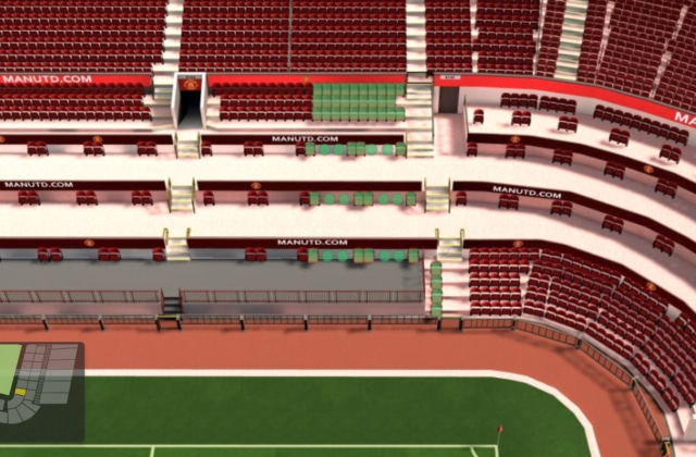 E133 section at Old Trafford stadium: detailed map and view from my seat