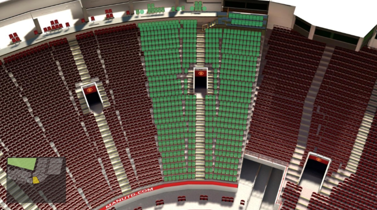 Old Trafford section E230 seating plan