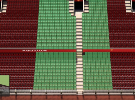 S123 section at Old Trafford stadium: detailed map and view from my seat