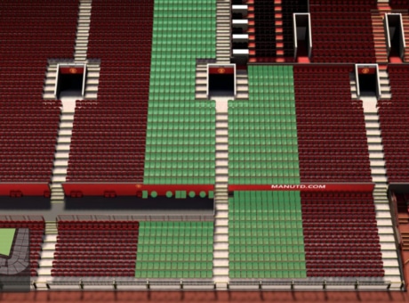 S126 section at Old Trafford stadium: detailed map and view from my seat