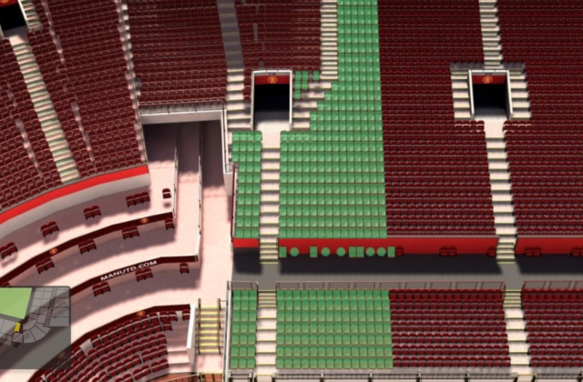 S128 section at Old Trafford stadium: detailed map and view from my seat