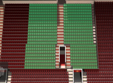 S221 section at Old Trafford stadium: detailed map and view from my seat