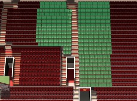 S222 section at Old Trafford stadium: detailed map and view from my seat