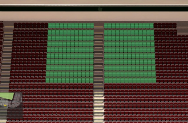 S227 section at Old Trafford stadium: detailed map and view from my seat