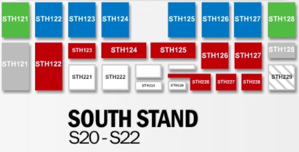 Old Trafford Sir Bobby Charlton stand seating plan